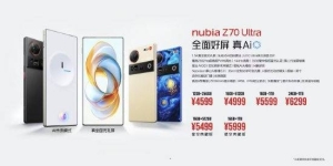 努比亚Z70 Ultra发布：搭载第七代全面无孔屏，售价4599元起