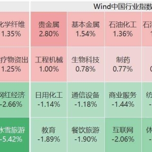 A股主要指数普跌，万得微盘股指数跌超3%，超4100股下跌！稀土、航运、工业金属板块涨 ...