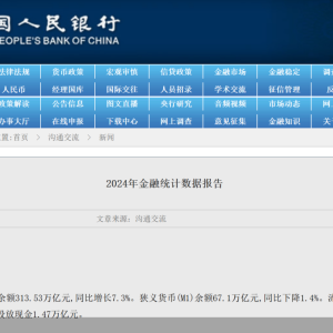 央行发布2024年金融数据 社融余额为408万亿元！房贷回升 利率还要降 ...
