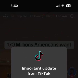 TikTok通知美国用户将暂停服务