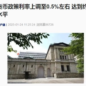 日本加息，美元兑日元短线剧烈震荡！