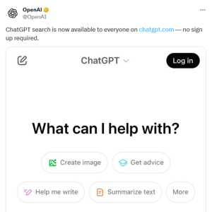 终结谷歌搜索！OpenAI放大招：免费开放ChatGPT搜索，无需注册