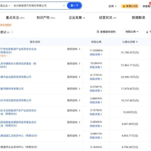 哪吒汽车关联公司被强制执行超1154万元，股权冻结风险加剧