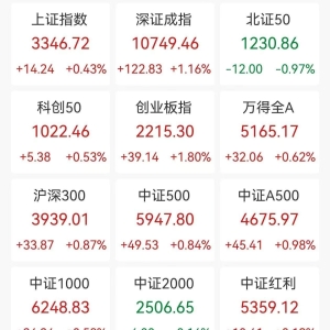 A股收评：三大指数上涨，沪指涨0.41%创业板指涨1.8%，北证50跌0.97%！数据要素、AI制 ...