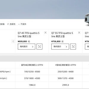 贷款才能享受！奥迪Q7推“一口价”，最高降17万元