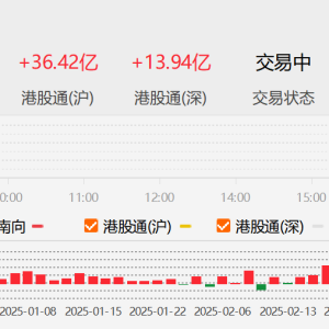 加速买入港股！开盘不到20分钟，南下资金净买入港股超50亿港元 ...