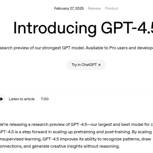 OpenAI发布GPT-4.5：情商高、更擅长骗其他AI打钱