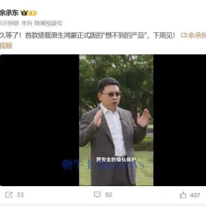 华为余承东：首款搭载原生鸿蒙正式版手机下周见！全新小艺在盘古、DeepSeek 双模型加 ...