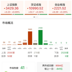 A股午评：冲高回落，三大指数集体上涨，沪指涨0.09%创业板指涨0.29%，黄金、港口航运 ...