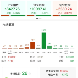 A股午评：三大指数涨跌不一，沪指跌0.06%创业板指涨0.07%，电力、农机板块领涨！超360 ...