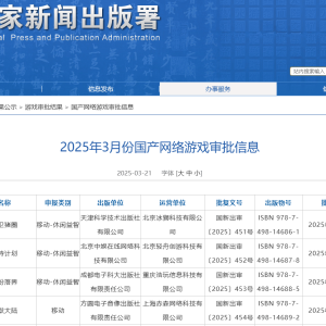 再创新高！3月129款游戏获批：《雪中悍刀行》拿到版号 《黑神话：悟空》新增PS5版本申 ...