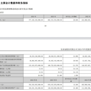 比亚迪重磅发布！去年净利润突破400亿元，计划分红超120亿元！ ...