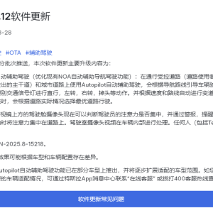 特斯拉2024.45.32.12版本软件已分批次推送 优化Autopilot功能