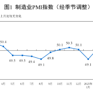 统计局：3月官方制造业PMI为50.5% 制造业景气水平继续回升