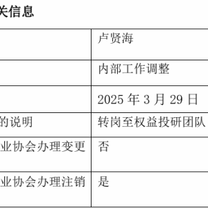 什么情况？任职3年多的固收基金经理，转岗去权益部门了