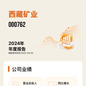 西藏矿业去年净利润同比下滑31.79% 今年锂盐产量目标低于2023年实际产量 ...