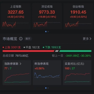 A股三大指数翻红！这一板块突然拉升，多只个股“20CM”涨停