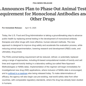 FDA计划逐步让“猴哥”退出新药研发？ 提出三大替代方向，但业内认为还需更多研究 ...