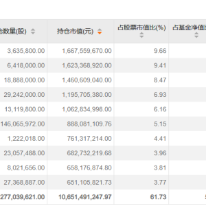 傅鹏博、赵枫、饶刚一季报最新持仓出炉