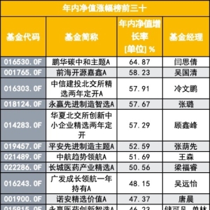 年内冠军基也显疲态？谁占据了前四月跌幅榜？涨幅前30有哪些基金？ ...