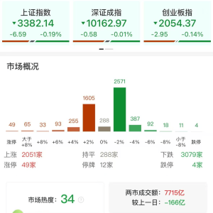 A股午评：三大指数集体调整，沪指跌0.19%创指跌0.14%，脑机接口概念大涨，创新药冲高 ...