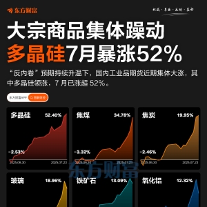 “反内卷”升温！多晶硅月涨52% 大宗商品集体上涨