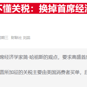 高盛经济学家反驳特朗普抨击：坚称美国消费者将承担2/3关税成本 ...