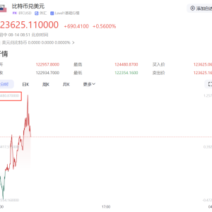 刚刚见证历史！超10万人爆仓！比特币突破12.4万美元/枚 创新高！ ...