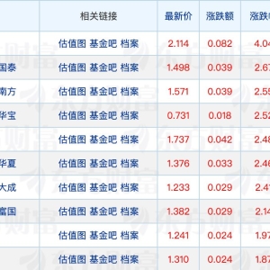 超1000只基金年内回报已超30%；王登峰重返公募