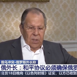 俄乌爆发激战！俄外长谈乌克兰危机起因：“北约不东扩”的保证被一再破坏 ...