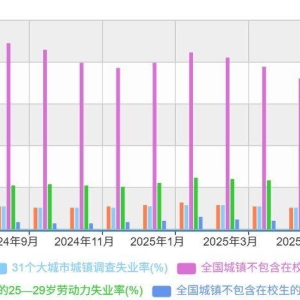 国家统计局：7月不含在校生的16-24岁青年失业率升至17.8%，创2024年8月以来新高！25-2 ...