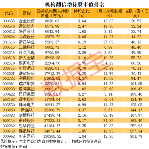 券商+社保基金+QFII+险资翻倍增持股曝光