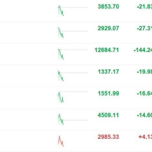 A股三大指数下跌！深成指、创业板指跌超1%，微盘股指数跌逾2%，沪指跌0.45%，算力、消 ...