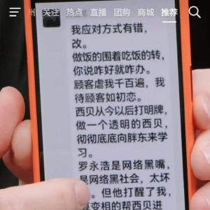 罗永浩手撕华与华：作为收费的，竟然在边上呼吁西贝干！以后有品牌再用华与华，会让大 ...