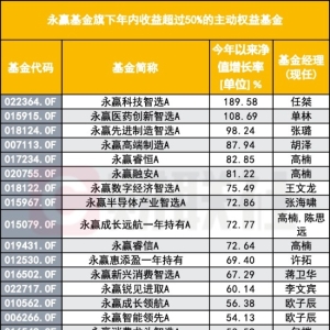 从固收到爆款，永赢基金的“压赛道”打法，还能赢多久？