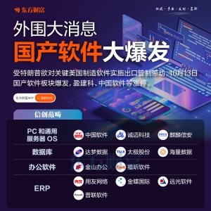 外围大消息！国产软件板块大爆发