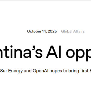 OpenAI将在阿根廷投资250亿美元 打造拉美首个“星际之门”项目 ...