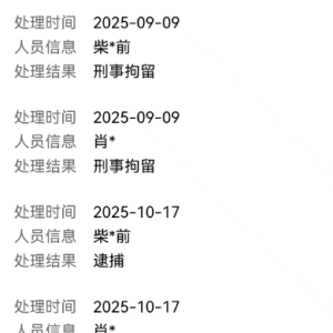 销售伪劣产品 网红夫妻柴怼怼及肖某被逮捕