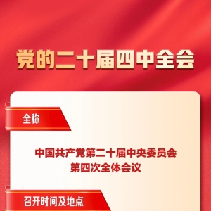 召开在即！一张图带你了解党的二十届四中全会