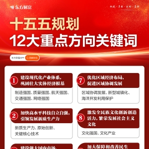 一图了解“十五五”规划12大重点方向