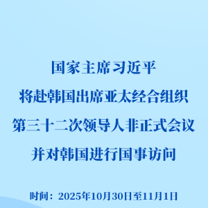 习近平将赴韩国出席亚太经合组织第三十二次领导人非正式会议并对韩国进行国事访问 ...