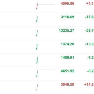 A股探底回升，沪指率先翻红；创业板指跌幅收窄至0.56%，深成指跌0.4%，此前双双一度跌 ...