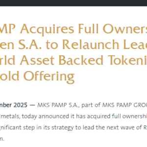 黄金狂飙遇上加密回暖：瑞士贵金属巨头宣布重启黄金代币计划 ...