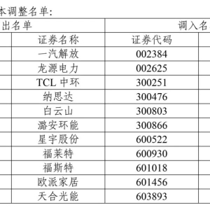 A股重大调整！涉及一大批牛股 中证500指数更换50只样本
