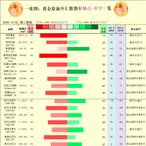 一张图：2025年12月2日黄金原油外汇股指“枢纽点+多空持仓信号”一览 ...