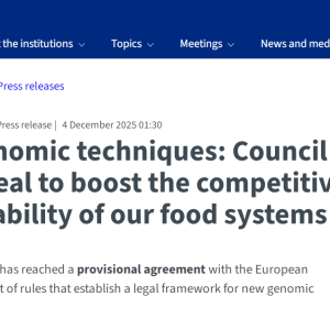 欧盟就基因编辑作物达成协议 农业领域迎来重大政策转折